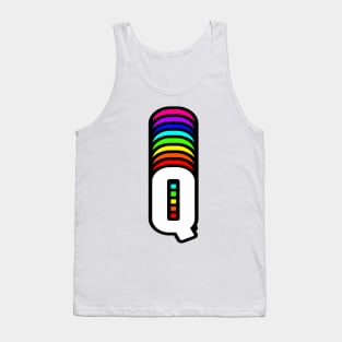 Rainbow Letter, Q Tank Top